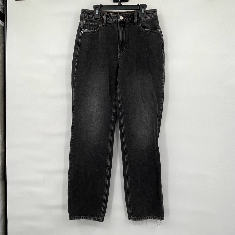 Altar'd State black rigid denim straight leg jeans